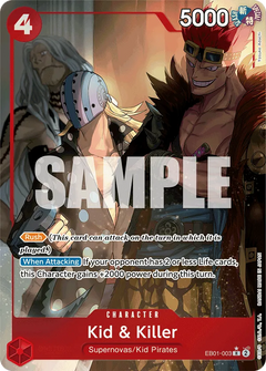 Kid & Killer (EB01-003) EB01 Alternate Art (AA)
