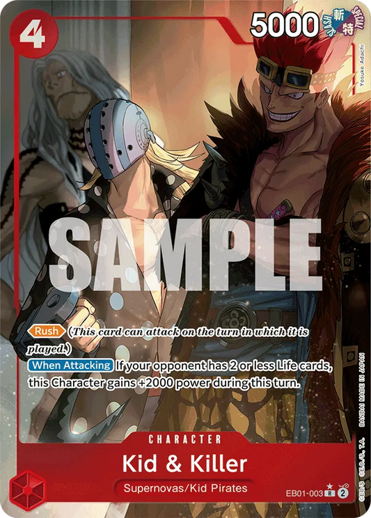 Kid & Killer (EB01-003) EB01 Alternate Art (AA)