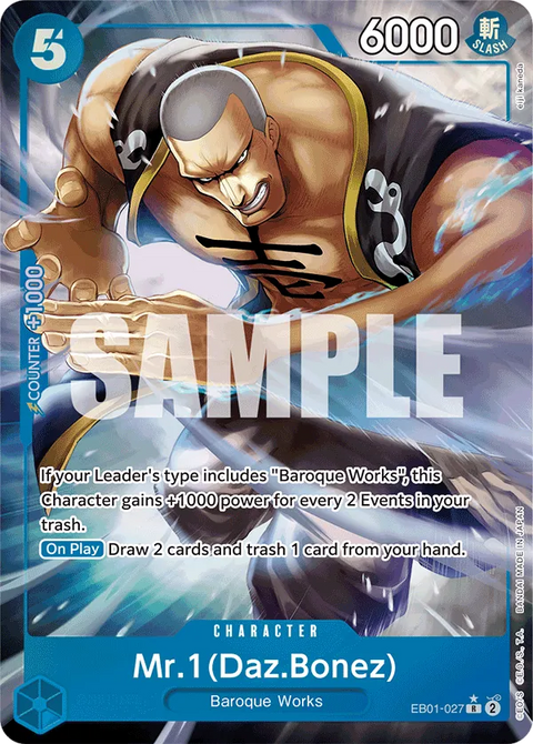 Mr.1(Daz.Bonez) (EB01-027) EB01 Alternate Art (AA)