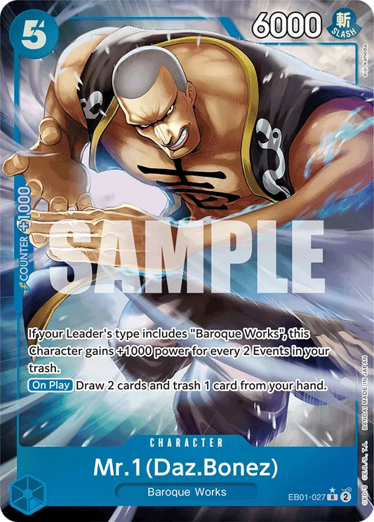 Mr.1(Daz.Bonez) (EB01-027) EB01 Alternate Art (AA)