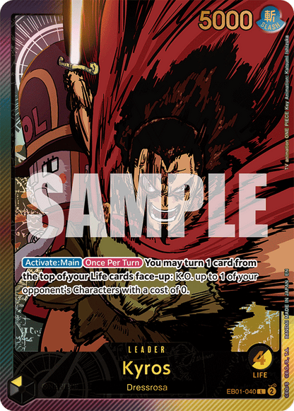 Kyros (EB01-040) EB02 Leader Alt Art (AA)