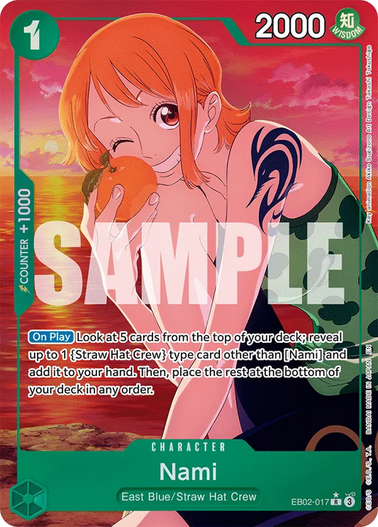 Nami (EB02-017) EB02 Alternate Art (AA)