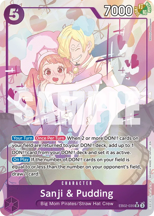 Sanji & Pudding (EB02-035) EB02 Alternate Art (AA)