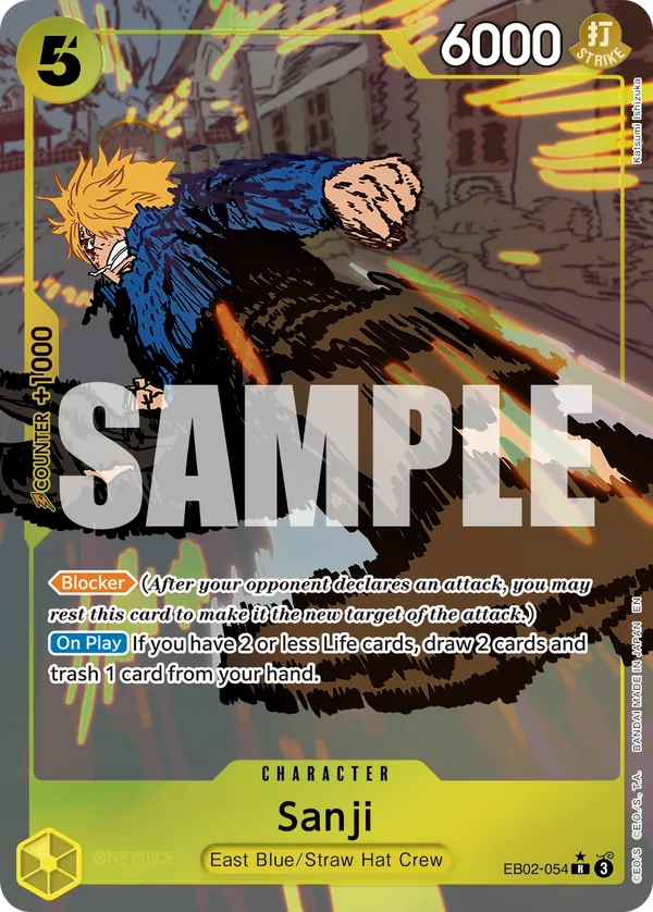 Sanji (EB02-054) EB02 Alternate Art (AA)