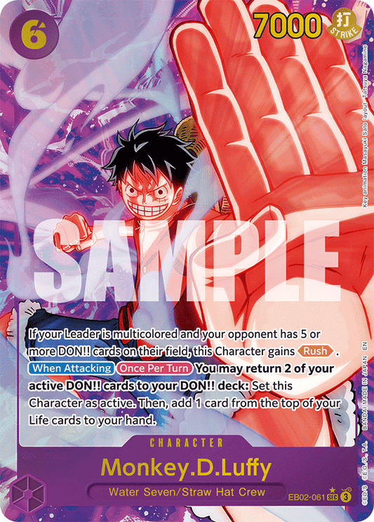 Monkey D. Luffy (EB02-061) EB02 Secret Rare (SEC) Alt Art (AA)