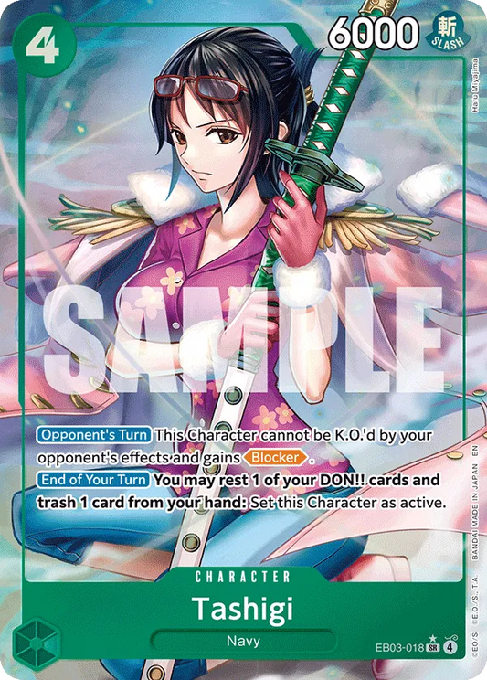 Tashigi (EB03-018) EB03 Alternate Art (AA)
