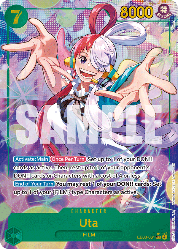 Uta (EB03-061) EB03 Secret Rare (SEC) Alt Art (AA)