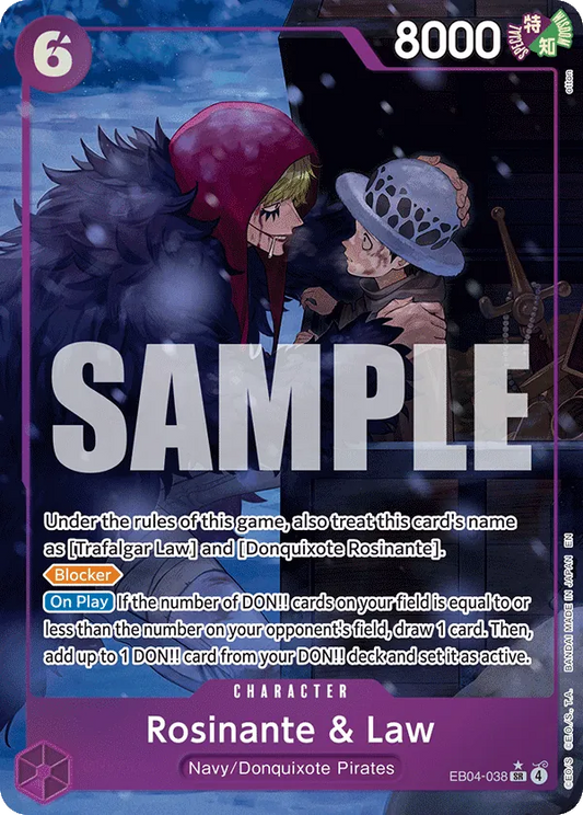 Rosinante & Law (EB04-038) OP14-EB04 Alternate Art (AA)