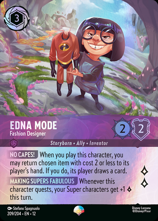 Edna Mode - Fashion Designer (012-209) - Set 12: Wilds Unknown - Disney Lorcana Epic