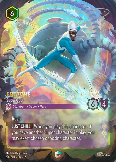 Frozone - Super Cool (012-226) - Set 12: Wilds Unknown - Disney Lorcana Enchanted