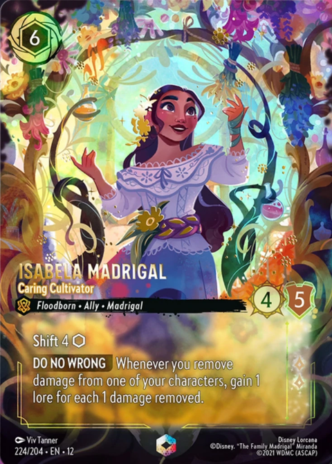 Isabela Madrigal - Caring Cultivator (012-224) - Set 12: Wilds Unknown - Disney Lorcana Enchanted