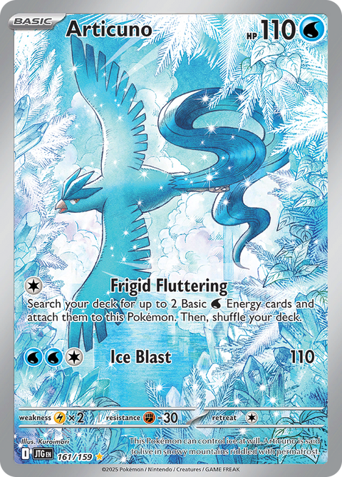 Articuno 161/159 from Journey Together (JTG) - Illustration Rare English Pokémon TCG single card