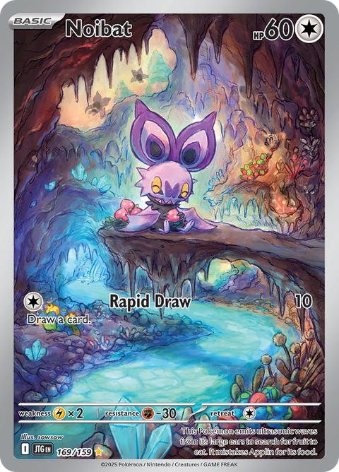 Noibat 169/159 from Journey Together (JTG) - Illustration Rare English Pokémon TCG single card