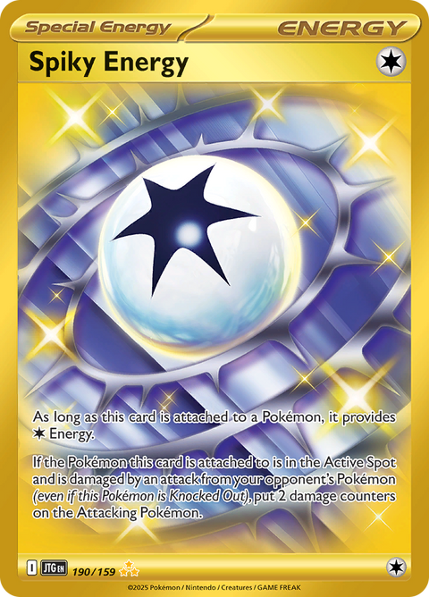 Spiky Energy 190/159 from Journey Together (JTG) - Hyper Rare English Pokémon TCG single card