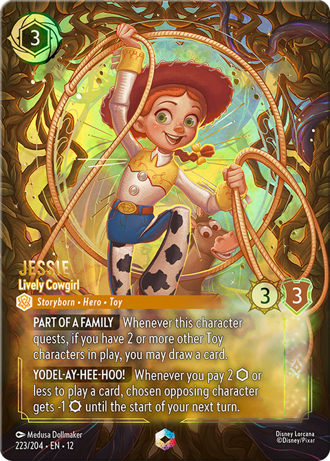 Jessie - Lively Cowgirl (012-223) - Set 12: Wilds Unknown - Disney Lorcana Enchanted
