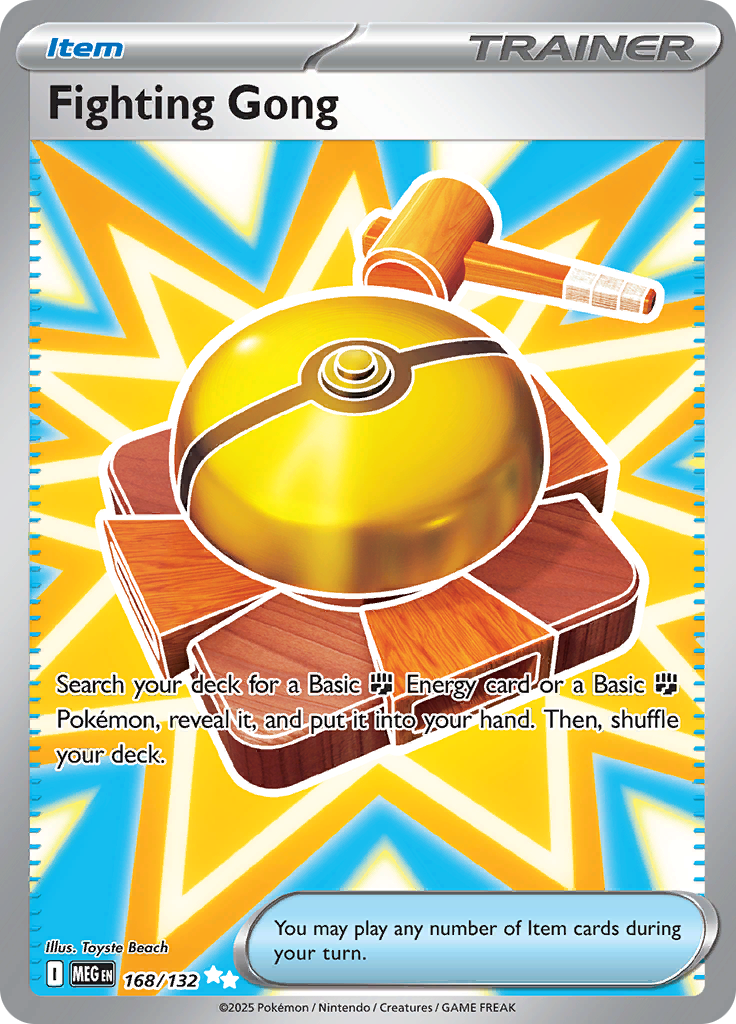 Fighting Gong 168/132 from Mega Evolution (MEG) - Ultra Rare English Pokémon TCG single card