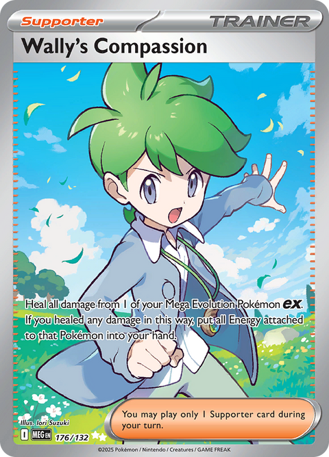 Wally's Compassion 176/132 from Mega Evolution (MEG) - Ultra Rare English Pokémon TCG single card