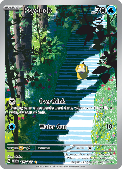 Psyduck 175/165 from Pokémon 151 (MEW) - Illustration Rare English Pokémon TCG single card