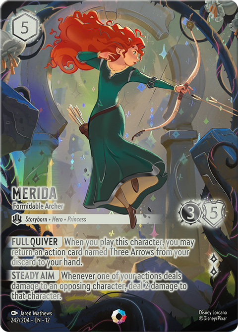 Merida - Formidable Archer (012-242) - Set 12: Wilds Unknown - Disney Lorcana Iconic