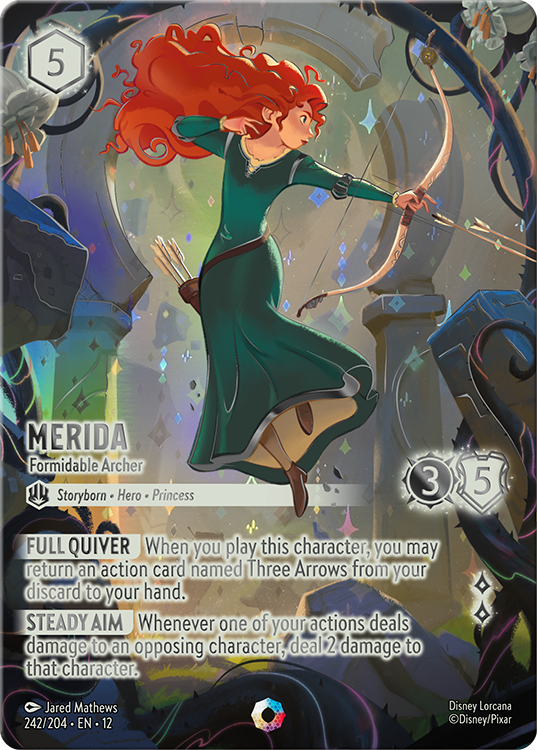 Merida - Formidable Archer (012-242) - Set 12: Wilds Unknown - Disney Lorcana Iconic