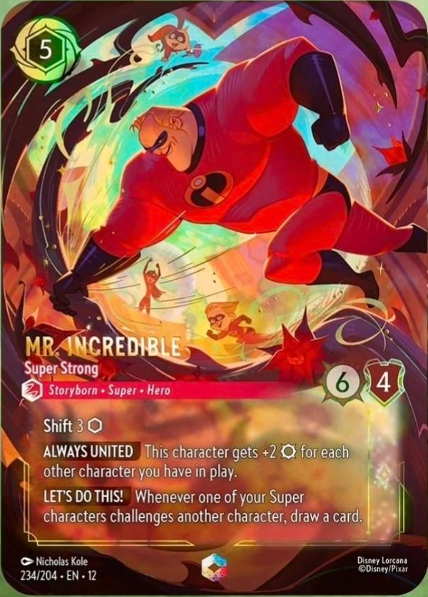 Mr. Incredible - Super Strong (012-234) - Set 12: Wilds Unknown - Disney Lorcana Enchanted