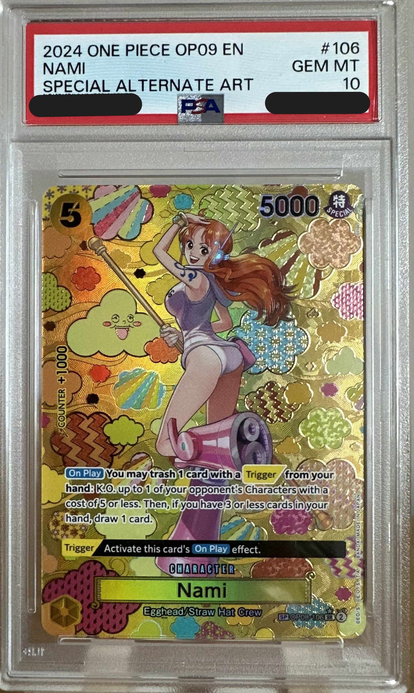 Nami (OP08-106) OP09 Special Rare (SP) PSA 10