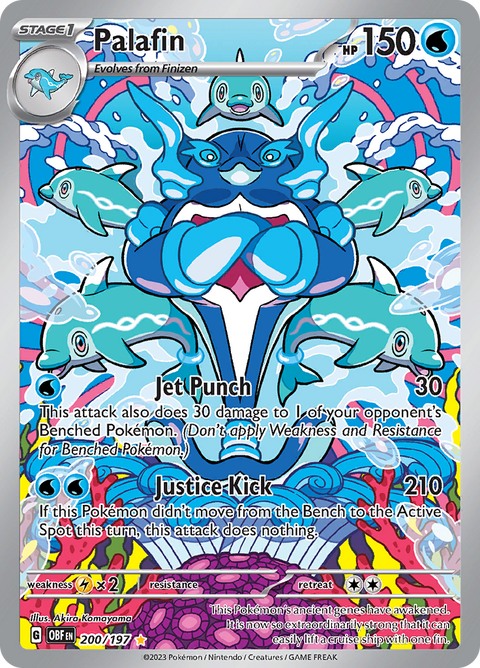 Palafin 200/197 from Obsidian Flames (OBF) - Illustration Rare English Pokémon TCG single card