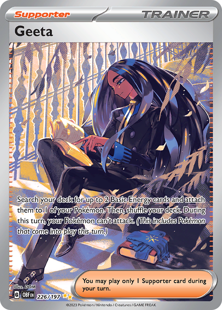 Geeta 226/197 from Obsidian Flames (OBF) - Special Illustration Rare English Pokémon TCG single card