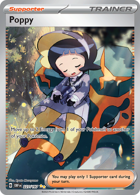 Poppy 227/197 from Obsidian Flames (OBF) - Special Illustration Rare English Pokémon TCG single card