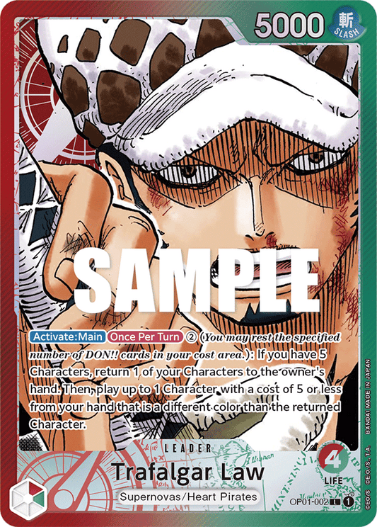 Trafalgar Law (OP01-002) OP01 Leader Alt Art (AA)