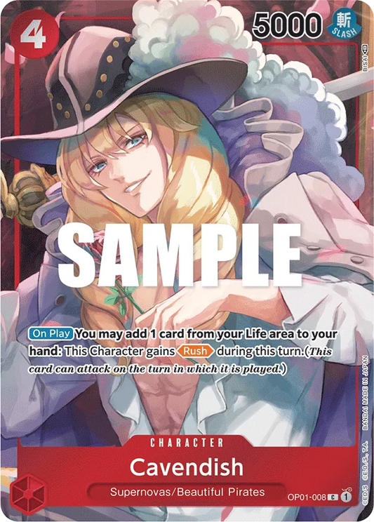 Cavendish (OP01-008) OP01 Alternate Art (AA)