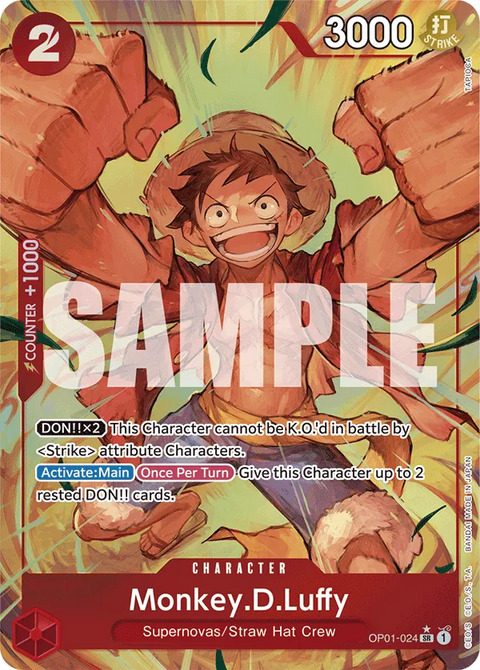 Monkey.D.Luffy (OP01-024) PRB01 Alternate Art (AA)