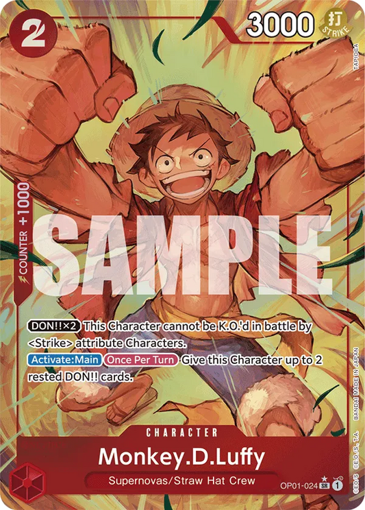 Monkey.D.Luffy (OP01-024) PRB01 Alternate Art (AA)
