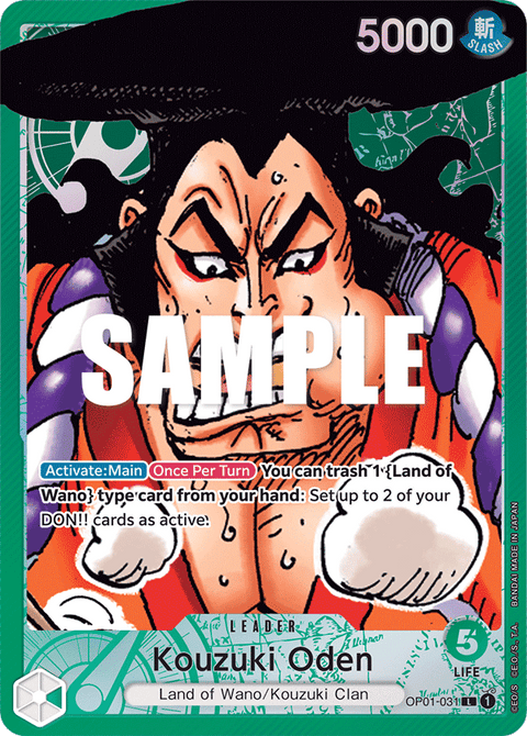 Kouzuki Oden (OP01-031) OP01 Leader Alt Art (AA)