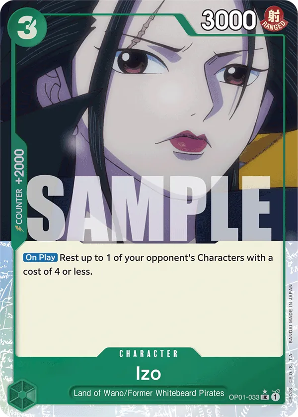 Izo (OP01-033) PRB01 Alternate Art (AA)
