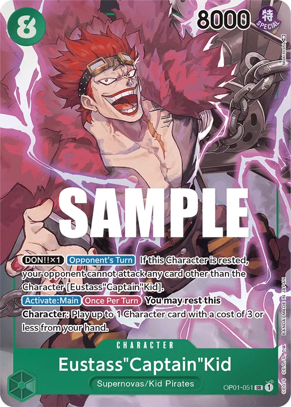 Eustass"Captain"Kid (OP01-051) OP01 Alternate Art (AA)