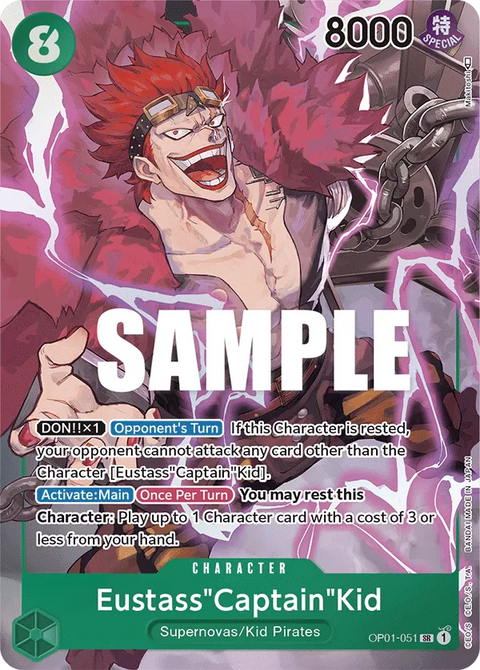 Eustass"Captain"Kid (OP01-051) OP01 Alternate Art (AA)