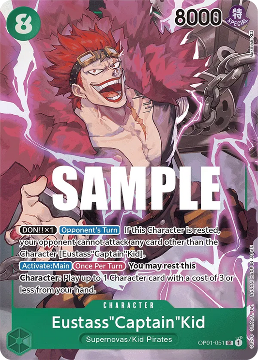 Eustass"Captain"Kid (OP01-051) OP01 Alternate Art (AA)