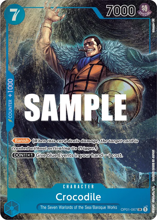 Crocodile (OP01-067) OP01 Alternate Art (AA)