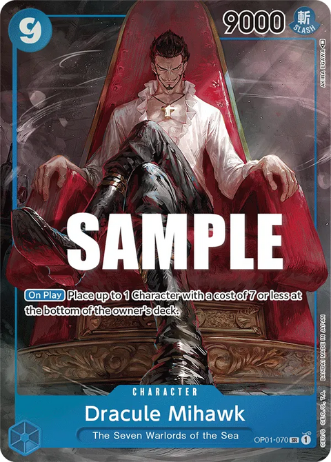 Dracule Mihawk (OP01-070) OP01 Alternate Art (AA)