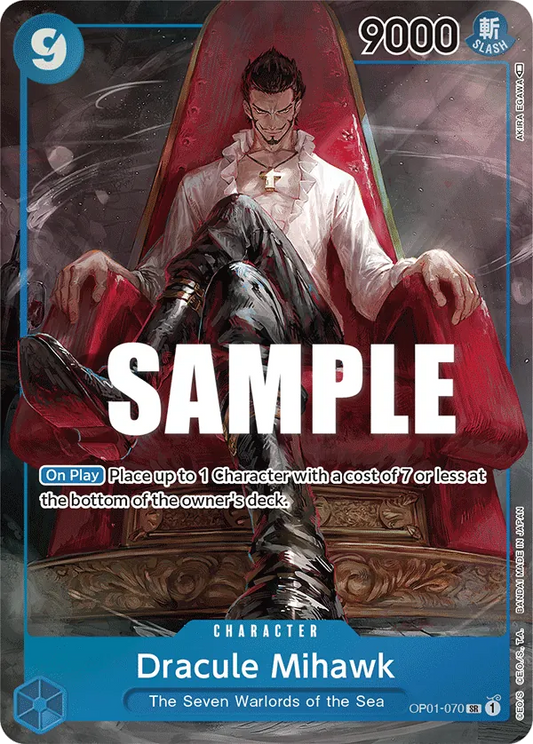 Dracule Mihawk (OP01-070) OP01 Alternate Art (AA)