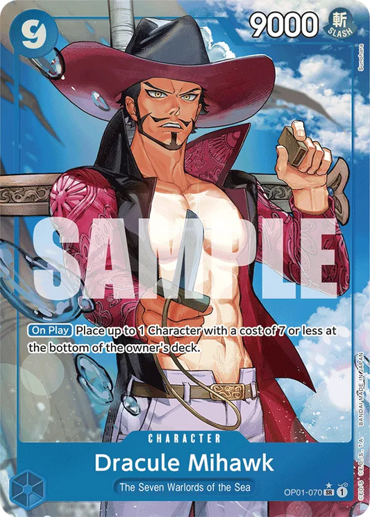 Dracule Mihawk (OP01-070) PRB01 Alternate Art (AA)