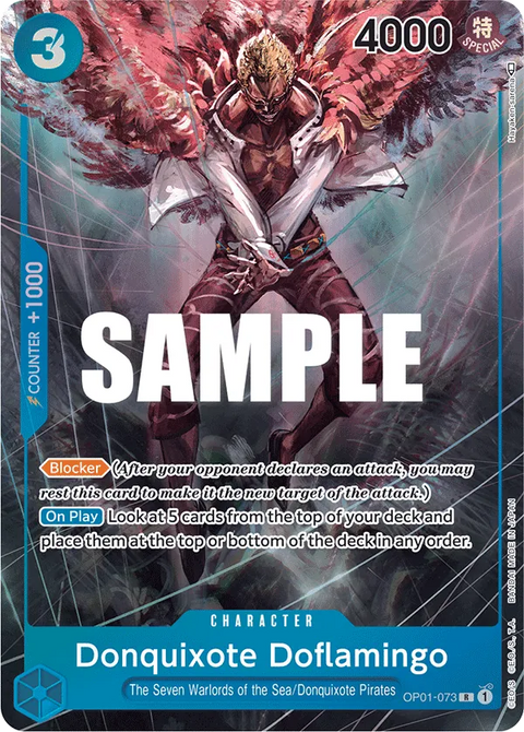 Donquixote Doflamingo (OP01-073) OP01 Alternate Art (AA)