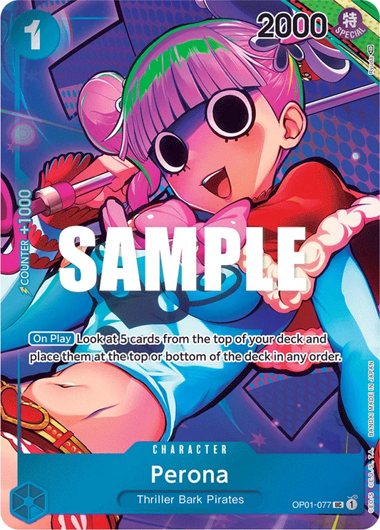 Perona (OP01-077) OP01 Alternate Art (AA)