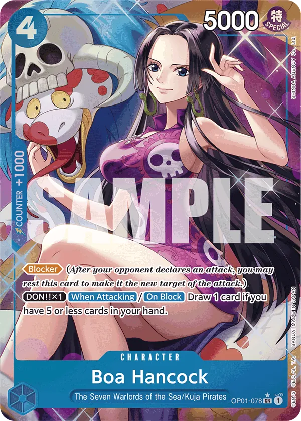 Boa Hancock (OP01-078) PRB01 Alternate Art (AA)
