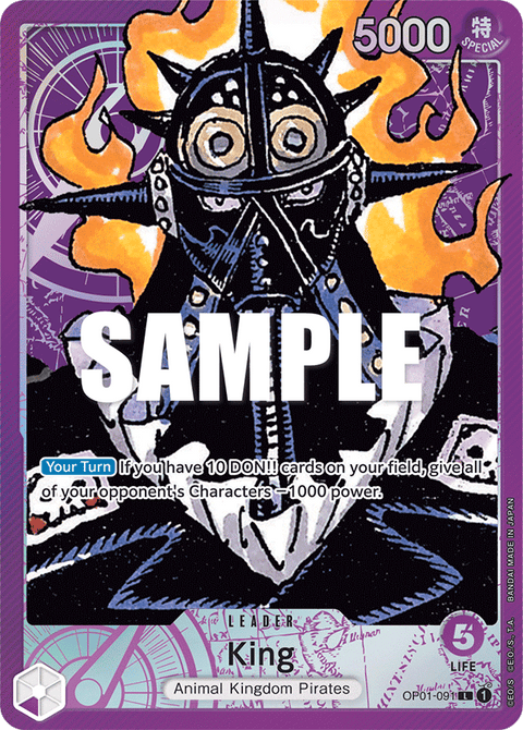 King (OP01-091) OP01 Leader Alt Art (AA)