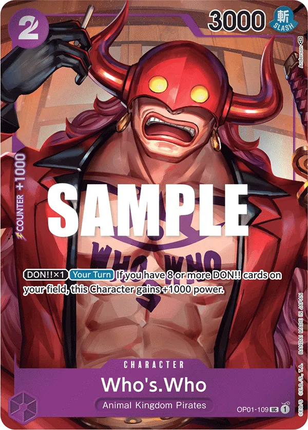 Who's.Who (OP01-109) OP01 Alternate Art (AA)
