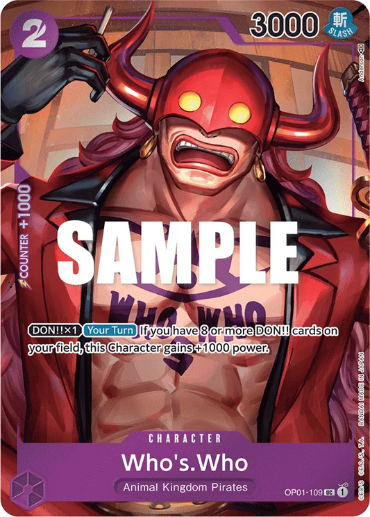 Who's.Who (OP01-109) OP01 Alternate Art (AA)