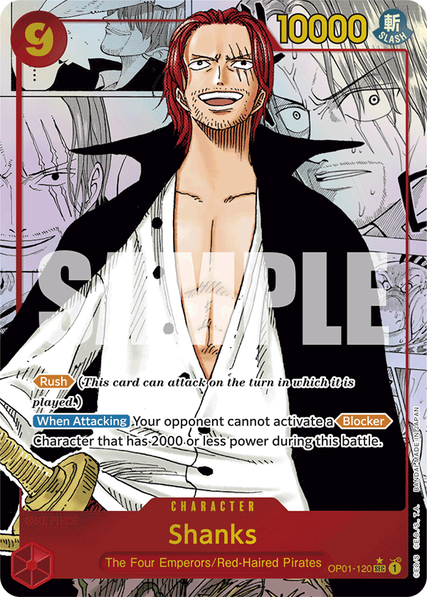 Shanks (OP01-120) PRB01 Manga Rare