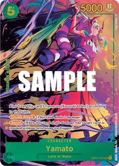 Yamato (OP01-121) OP01 Secret Rare (SEC) Alt Art (AA)